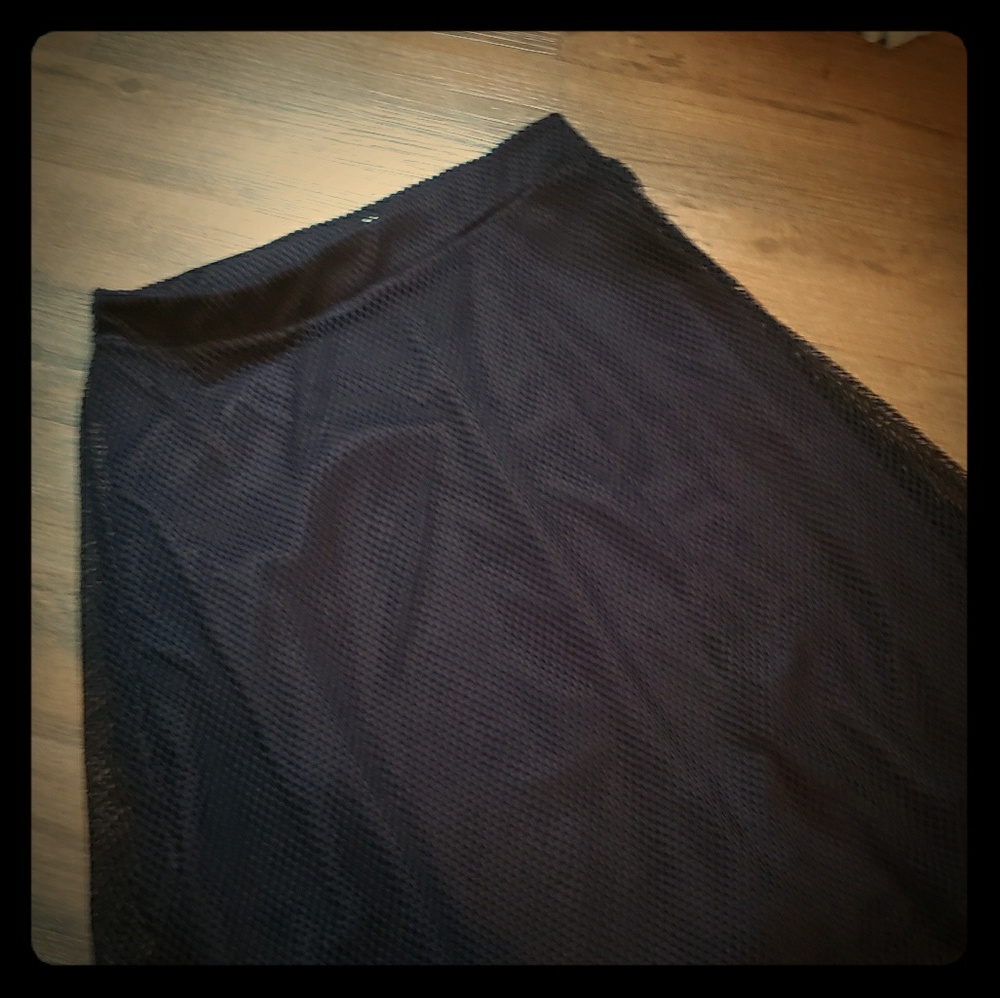 Black netting skirt